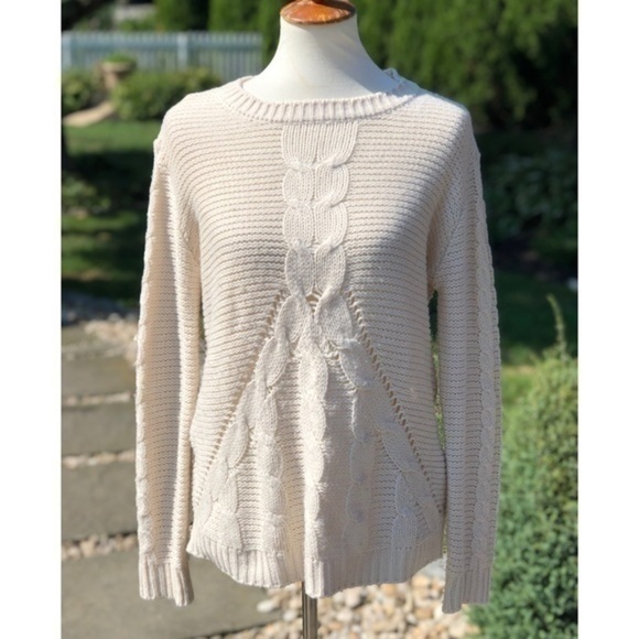 Urban Day cream cable knit sweater - Picture 3 of 11